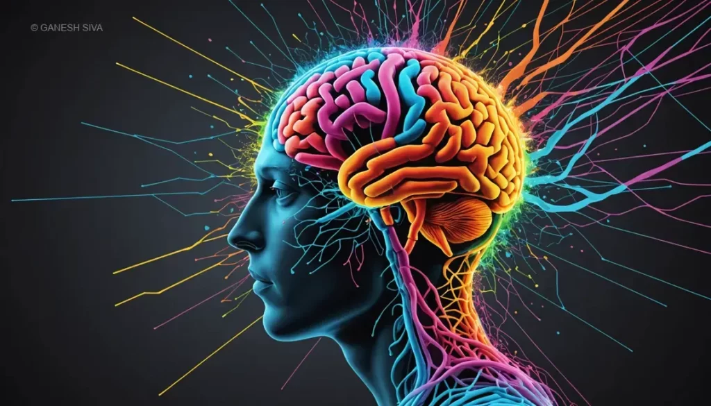 Illustration of Dual-Process Theory showing intuitive System 1 and analytical System 2 thinking pathways in a brain.