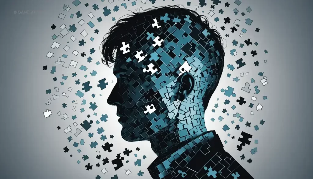 Illustration of a data dashboard with missing pieces, representing the Absent Data Effect's hidden influence on decision-making.
